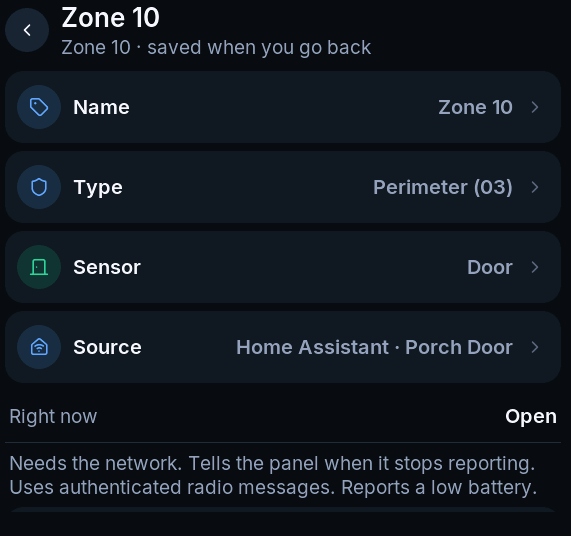 Zone with a Home Assistant source assigned